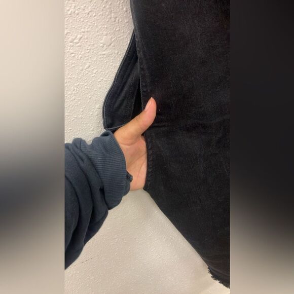 Black Label Black Denim Overalls Dress large - Picture 2 of 3